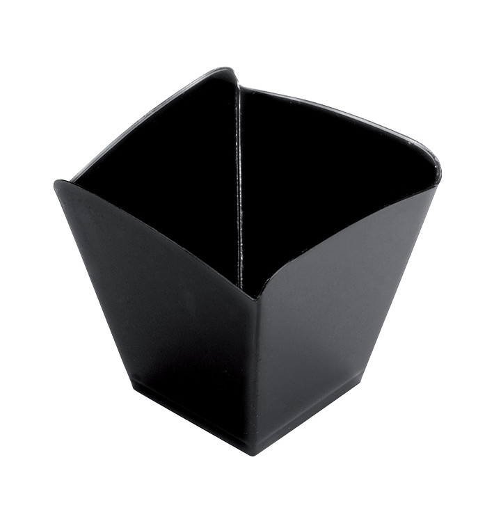 Fingerfood-Becher "Onda" Schwarz 100 ml (25 Stück) Fingerfood-Becher "Onda" Schwarz 100 ml (25 Stück)