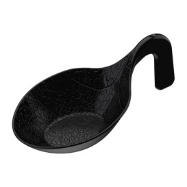 Häppchen-Löffel PS "Clorofilla" Schwarz 9,8cm (600 Stück)