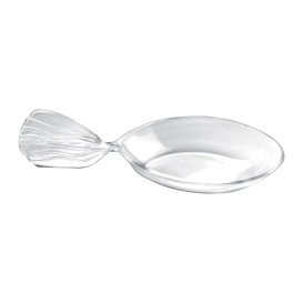 Plastiklöffel "Fisch" Transparent 120 mm (30 Stück)