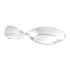 Plastiklöffel "Fisch" Transparent 120 mm (600 Stück)