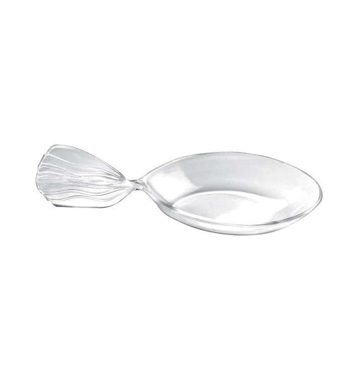 Plastiklöffel "Fisch" Transparent 120 mm (600 Stück) Plastiklöffel "Fisch" Transparent 120 mm (600 Stück)