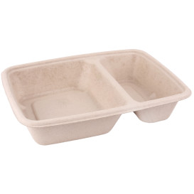 Zuckerrohr Behälter 2F mit deckel 750ml 23x16cm (90 Stück)