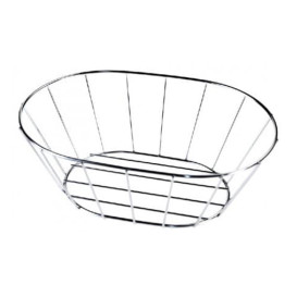 StahlKorb Oval Silber 216x140x76mm (1 Stück)