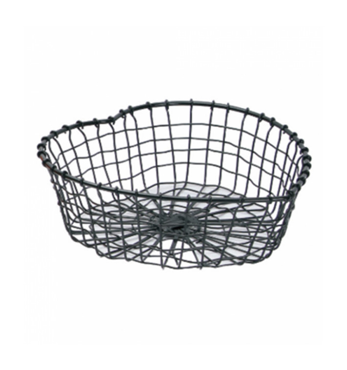StahlKorb Herz Schwarz 280x270x90mm (6 Stück) StahlKorb Herz Schwarz 280x270x90mm (6 Stück)