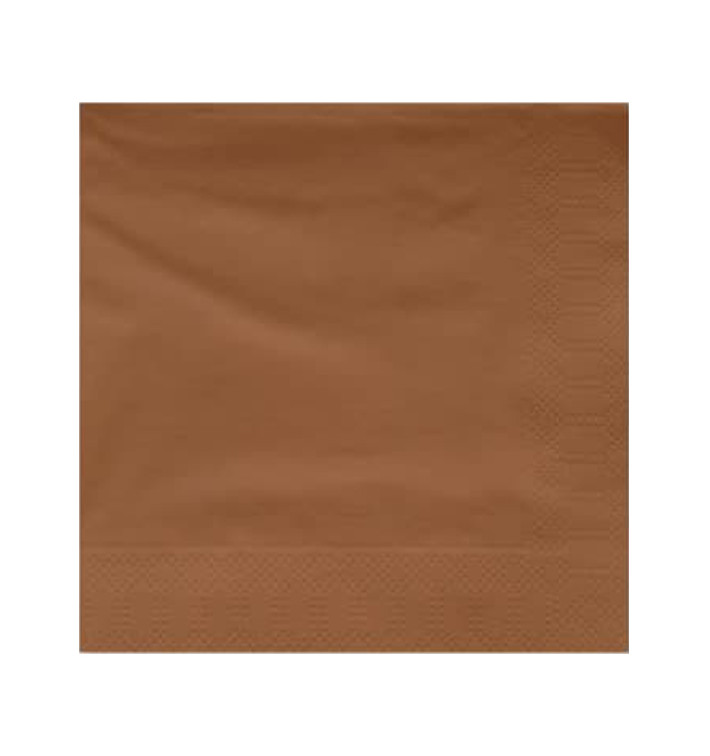 Papierservietten Braun 2L 20x20cm (100 Stück)