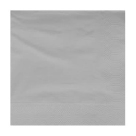 Papierservietten Grau 2L 20x20cm (100 Stück)