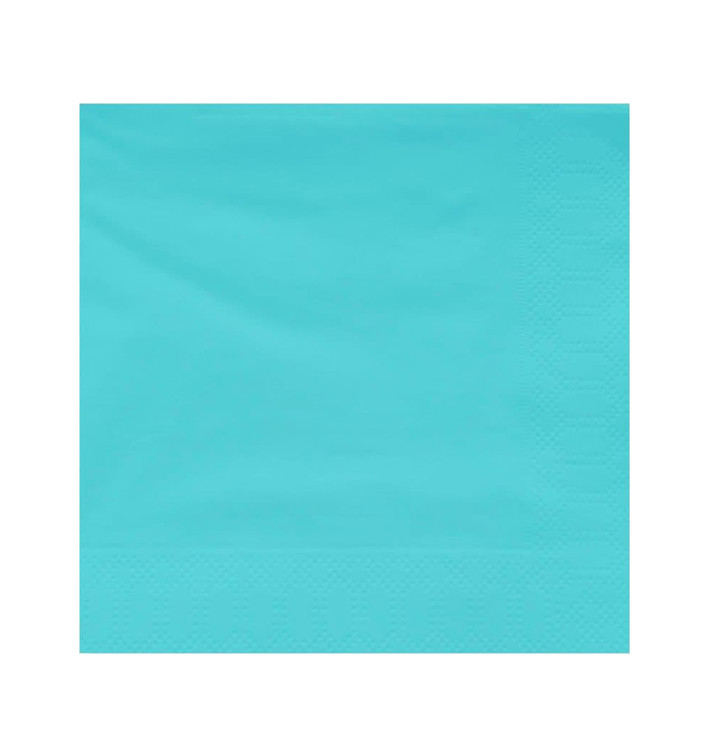Papierservietten Türkis 2L 20x20cm (6000 Stück) Papierservietten Türkis 2L 20x20cm (6000 Stück)