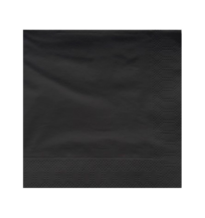 Papierservietten Schwarz 2L 25x25cm (200 Stück) Papierservietten Schwarz 2L 25x25cm (200 Stück)