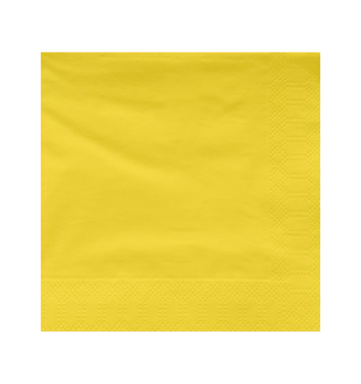 Papierservietten Gelb 2L 25x25cm (200 Stück) Papierservietten Gelb 2L 25x25cm (200 Stück)