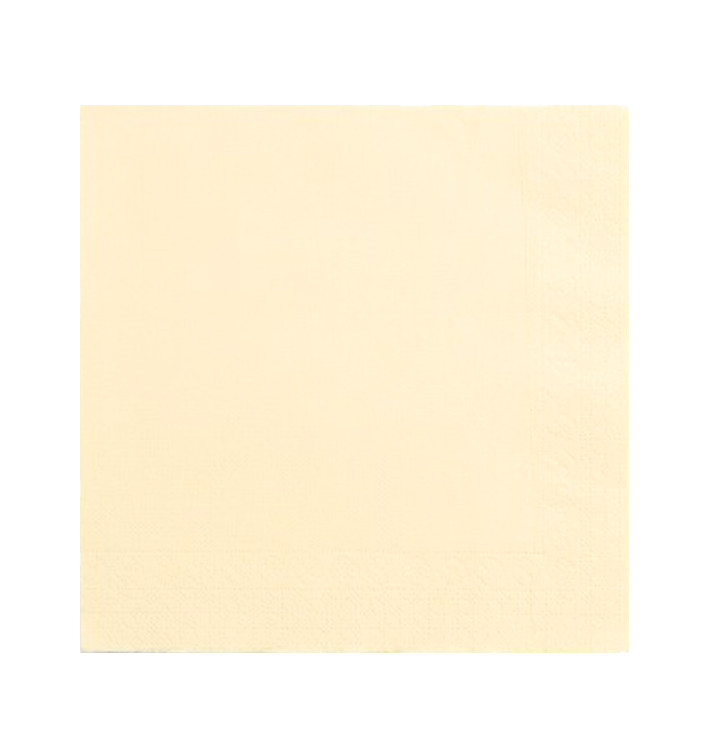 Papierservietten Creme 2L 33x33cm (50 Stück) Papierservietten Creme 2L 33x33cm (50 Stück)