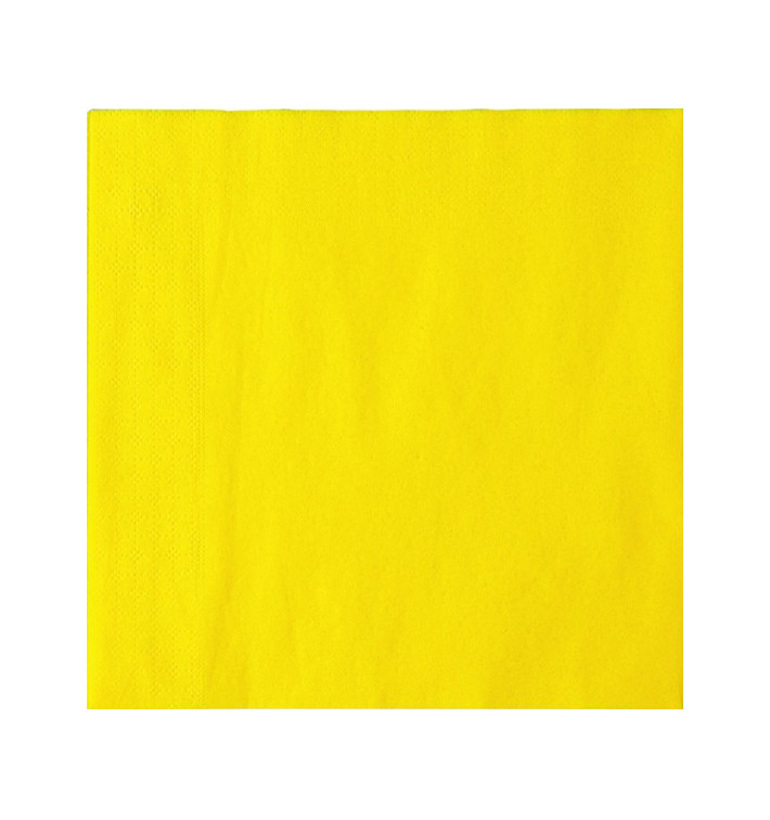 Papierservietten Gelb 2L 33x33cm (1350 Stück) Papierservietten Gelb 2L 33x33cm (1350 Stück)