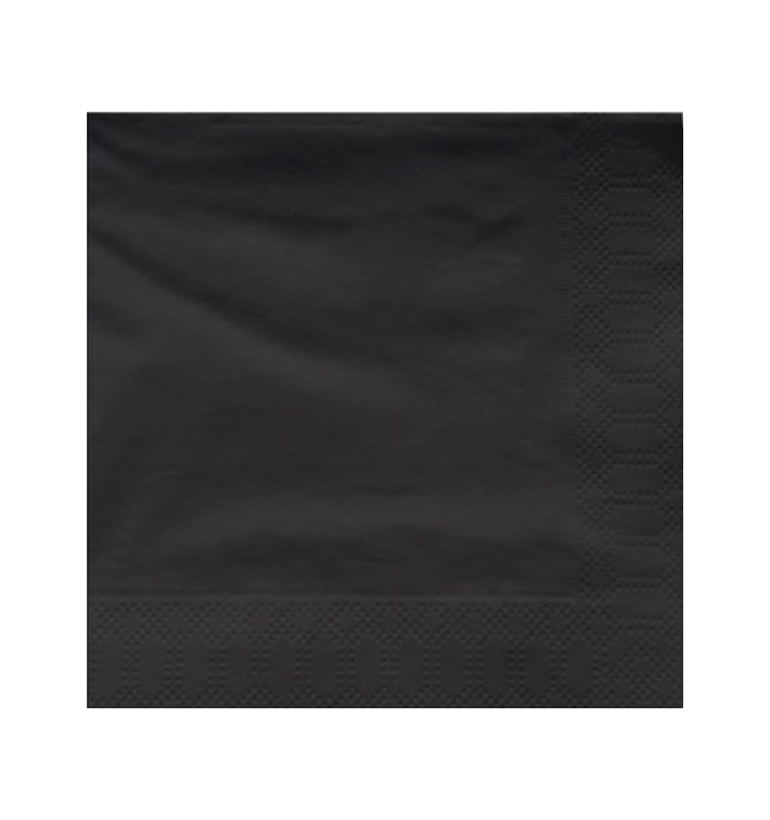 Papierservietten Schwarz 2L 40x40cm (1200 Stück) Papierservietten Schwarz 2L 40x40cm (1200 Stück)