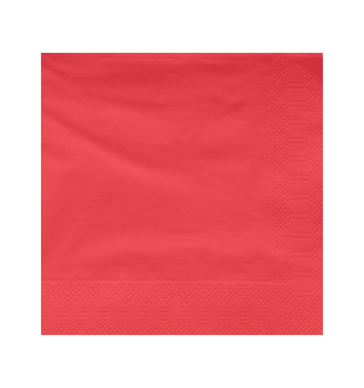 Papierservietten Rot 2L 40x40cm (1200 Stück) Papierservietten Rot 2L 40x40cm (1200 Stück)