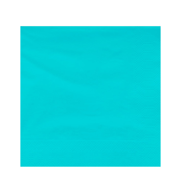 Papierservietten Türkis 2L 40x40cm (50 Stück) Papierservietten Türkis 2L 40x40cm (50 Stück)