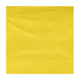 Papierservietten Gelb 2L 40x40cm (50 Stück)