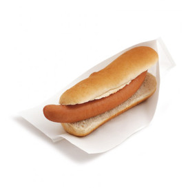 Burgerpapier fettdicht offen 2S Weiß 25x13/10cm (100 Stück)