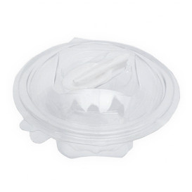 Salatschale mit Klappdeckel und Löffel Rund APET 250ml Ø120mm (360 Stück)