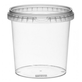 Verpackungsbecher aus Plastik mit Deckel 1180ml Ø13,3 (18 Einh.)