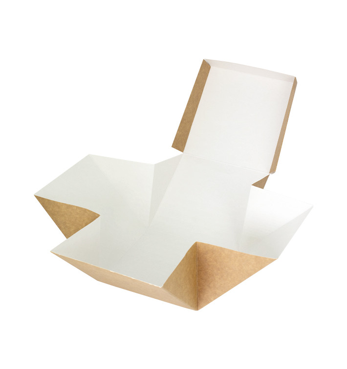 Gourmet Burger Schachtel Kraft 13x13x13cm (25 Stück) Gourmet Burger Schachtel Kraft 13x13x13cm (25 Stück)