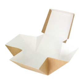 Gourmet Burger Schachtel Kraft 13x13x13cm (150 Stück)