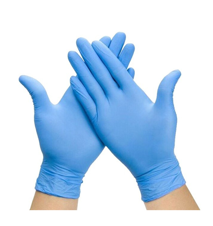 NitrilHandschuhe Puderfrei Blau Größe L AQL 1.5 (100 Stück) NitrilHandschuhe Puderfrei Blau Größe L AQL 1.5 (100 Stück)