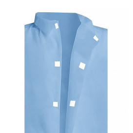 Industriekittel TST PP Schutzmäntel Klettverschluss Ohne Tasche Blau XL 35gr (1 Stück)