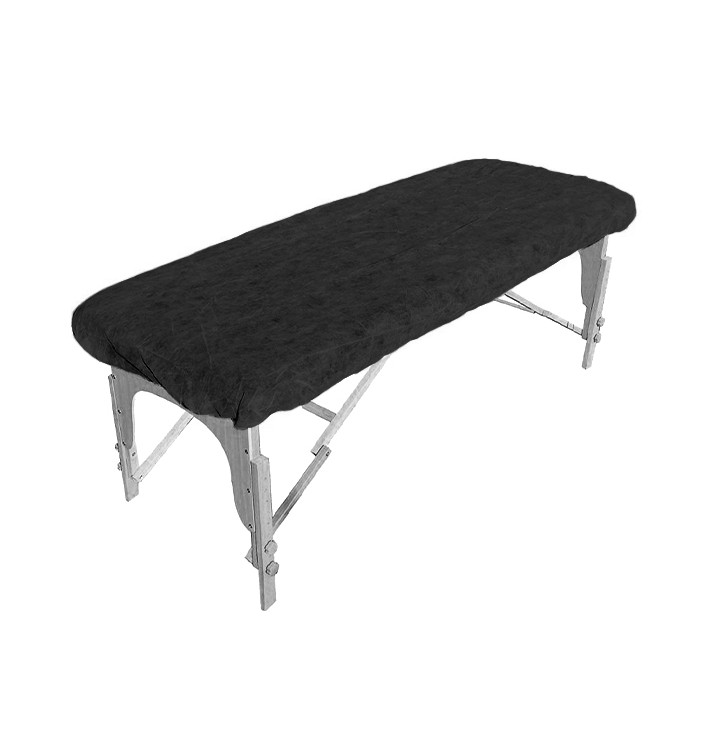 Einweg-Bettwäsche PP SMS Verstellbar Plus Schwarz 95x220cm (100 Stück) Einweg-Bettwäsche PP SMS Verstellbar Plus Schwarz 95x220cm (100 Stück)