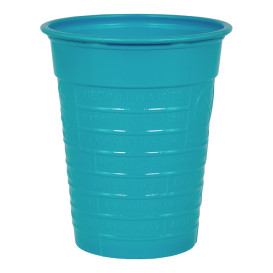 Plastikbecher PS Turkis 200ml Ø7cm (50 Stück)