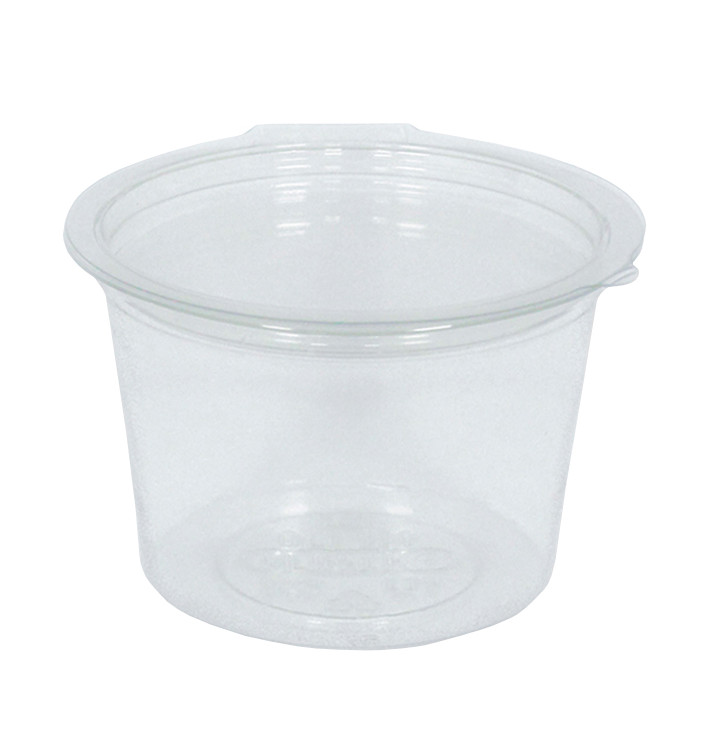 Transparente Dressingbecher mit Klappdeckel Rund APET 100ml Ø70mm (45 Stück) Transparente Dressingbecher mit Klappdeckel Rund APET 100ml Ø70mm (45 Stück)
