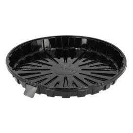 Plastikbehälter für Kuchen APET Schwarz Ø21,5cm (180 Stück)