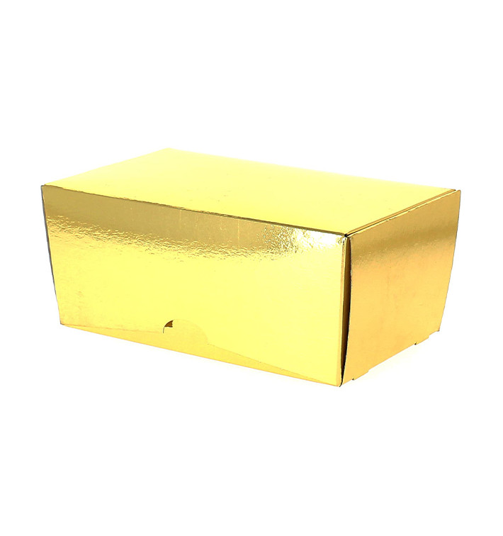 Box für Süßwaren gold 15x9x6,5cm (600 Stück) Box für Süßwaren gold 15x9x6,5cm (600 Stück)