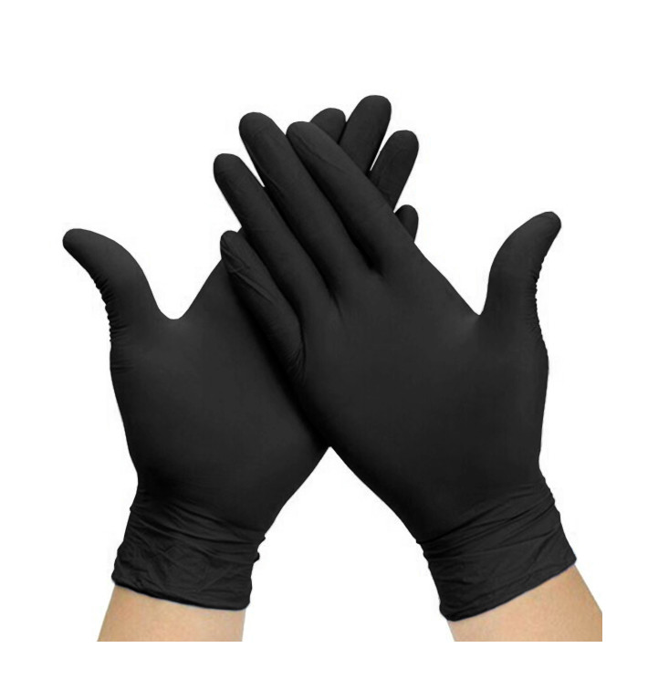 NitrilHandschuhe Puderfrei Schwarz Größe M AQL 1.5 (100 Stück) NitrilHandschuhe Puderfrei Schwarz Größe M AQL 1.5 (100 Stück)