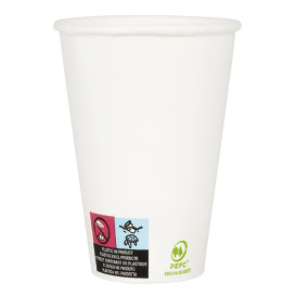 Karton Kaffeebecher to go weiß 12Oz/385ml Ø9,0cm (1.000 Stück)