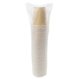 Kartonbecher 9 Oz/280ml Kraft-Kraft Ø8,1cm (50 Stück)