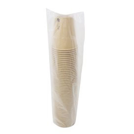 Kartonbecher 9 Oz/280ml Kraft-Kraft Ø8,1cm (50 Stück)