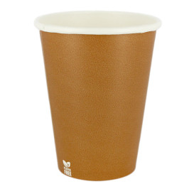 Plastikfreier Pappbecher 14 Oz/420ml "Karamell" Ø9cm (50 Stück)