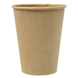 Karton Kaffeebecher to go Braun 12Oz/360ml Ø8,0cm (100 Stück)