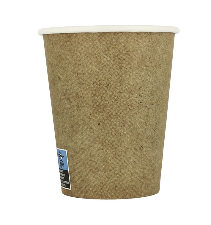 Bio Kaffeebecher To Go Kraft 9Oz/280ml Ø8,0cm (1.000 Stück) Bio Kaffeebecher To Go Kraft 9Oz/280ml Ø8,0cm (1.000 Stück)