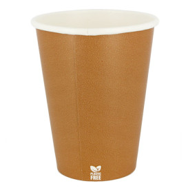 Plastikfreier Pappbecher 14 Oz/420ml "Karamell" Ø9cm (1.000 Stück)