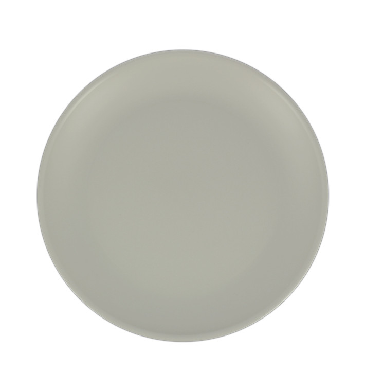 Wiederverwendbare Plastikteller PP Mineral Grau Ø23,5cm (6 Stück)