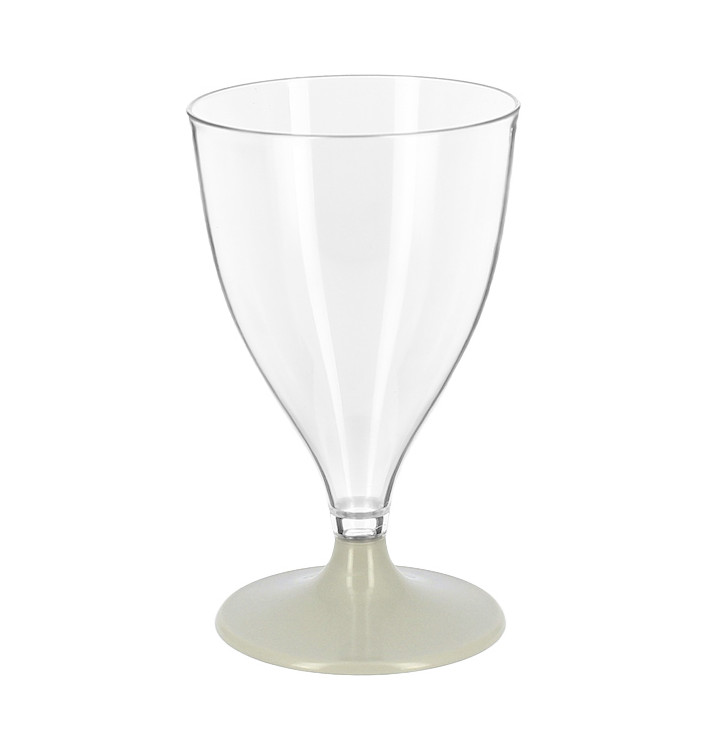 Wiederverwendbarer PS Wasser/Wein Grau Fuß 200ml 2P (6 Einheiten) Wiederverwendbarer PS Wasser/Wein Grau Fuß 200ml 2P (6 Einheiten)