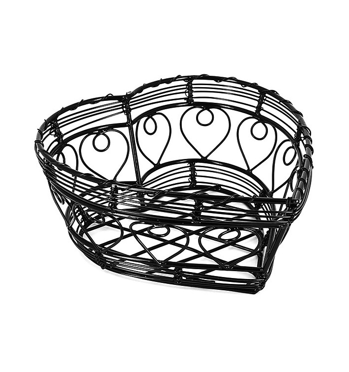 StahlKorb Herz Schwarz 180x810x90mm (6 Stück) StahlKorb Herz Schwarz 180x810x90mm (6 Stück)