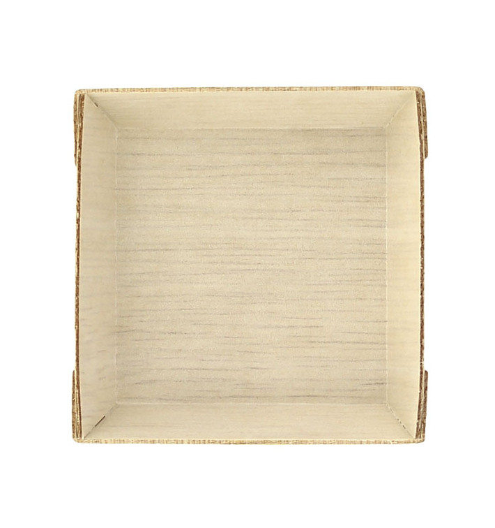 Teller aus Holz "Mini" 6x6x1,5cm (200 Stück) Teller aus Holz "Mini" 6x6x1,5cm (200 Stück)