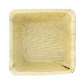 Palmblattschale Quadratisch 13x13x5cm (10 Stück)