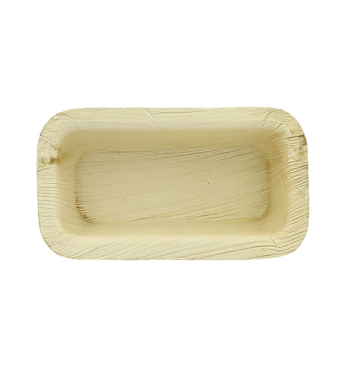 Palmblattschale Rechteckig 12,8x6,4cm (50 Stück) Palmblattschale Rechteckig 12,8x6,4cm (50 Stück)