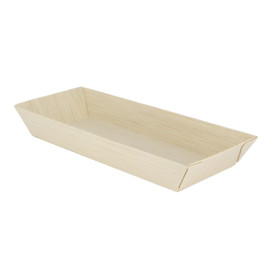 Tablett aus Holz 21,5x8,5x2,8cm 350ml (25 Stück)