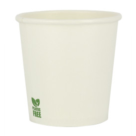 Plastikfreier Pappbecher 4Oz/120ml Weißer Ø6,2cm (1.000 Stück)