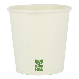 Plastikfreier Pappbecher 4Oz/120ml Weißer Ø6,2cm (1.000 Stück)