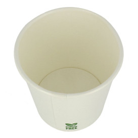 Plastikfreier Pappbecher 4Oz/120ml Weißer Ø6,2cm (1.000 Stück)