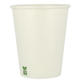 Plastikfreier Pappbecher 8 Oz/240ml Weißer Ø8cm (50 Stück)